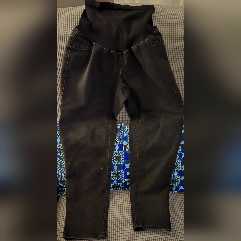 Maternity black jeans - Stone love - cropped